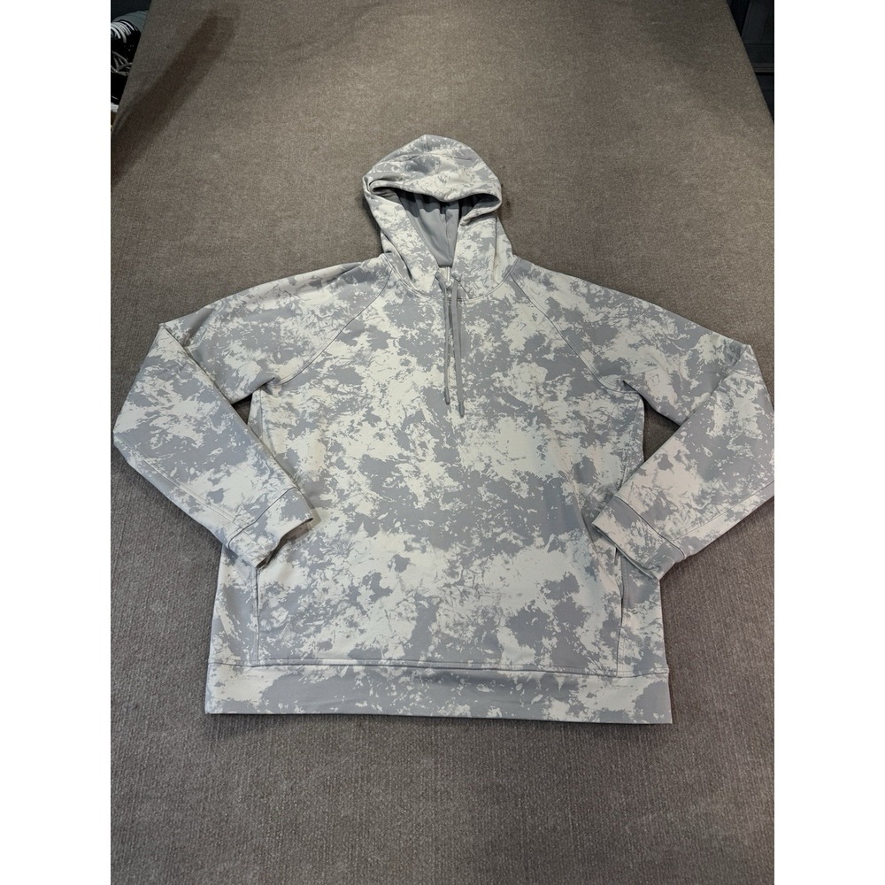 Lululemon Sweater Men's Large City Sweat Hoodie Gray Camo Spectral Gray Opal